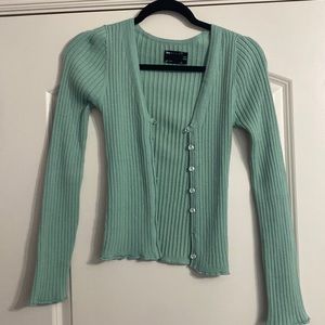 Asos design green cardigan